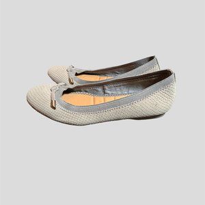 Me Too gray flats size 7.5 leather flats